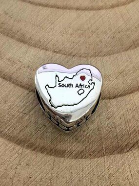 Pandora Salvador Exclusive Travel Heart Charm Pendant, S925 Silver Jewelry